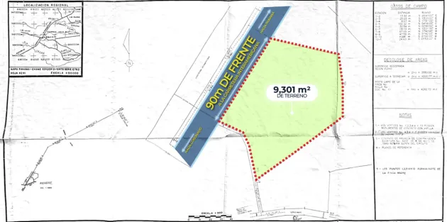 Land for sale on the Interamerina Highway Coronado