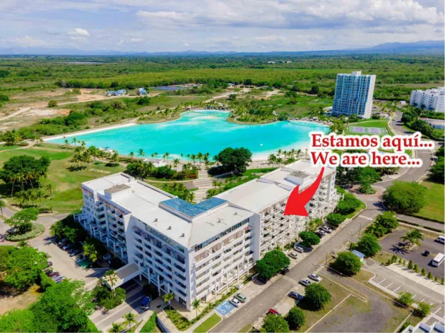 Ocean view studio in Town Center Playa Blanca