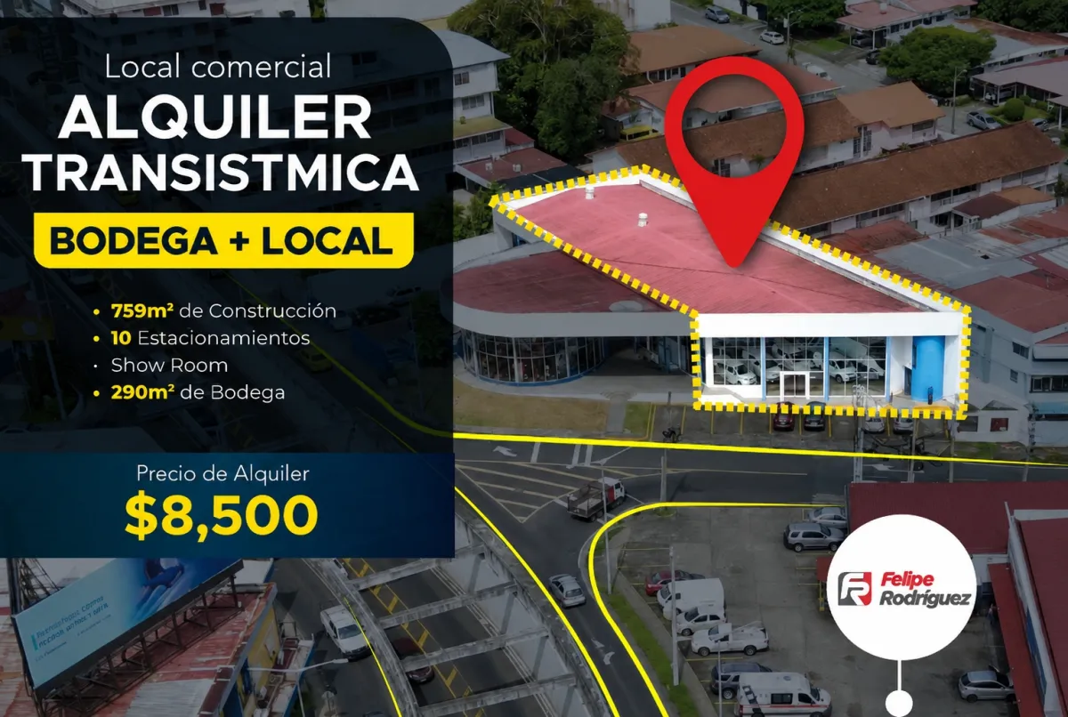 Commercial premises for rent in Transístmica