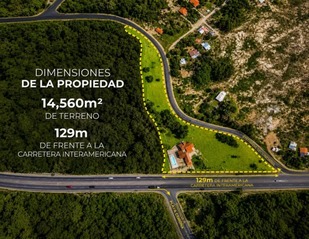 Commercial land for sale with improvements