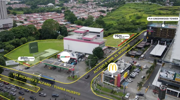 Terreno Comercial en Vía Ricardo J. Alfaro (Tumba Muerto) Para Desarrollo