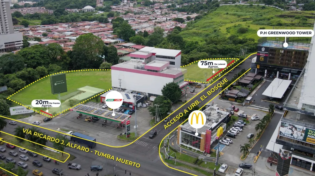 Terreno Comercial en Vía Ricardo J. Alfaro (Tumba Muerto) Para Desarrollo