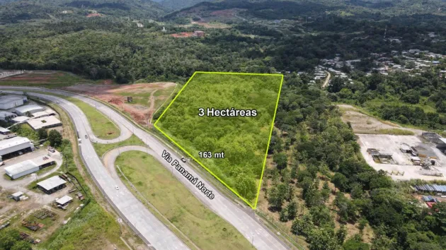 3 hectares land for sale on Carretera Panamá Norte