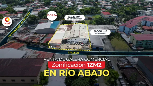 Venta de Galera Comercial en Río Abajo 5,923 m²