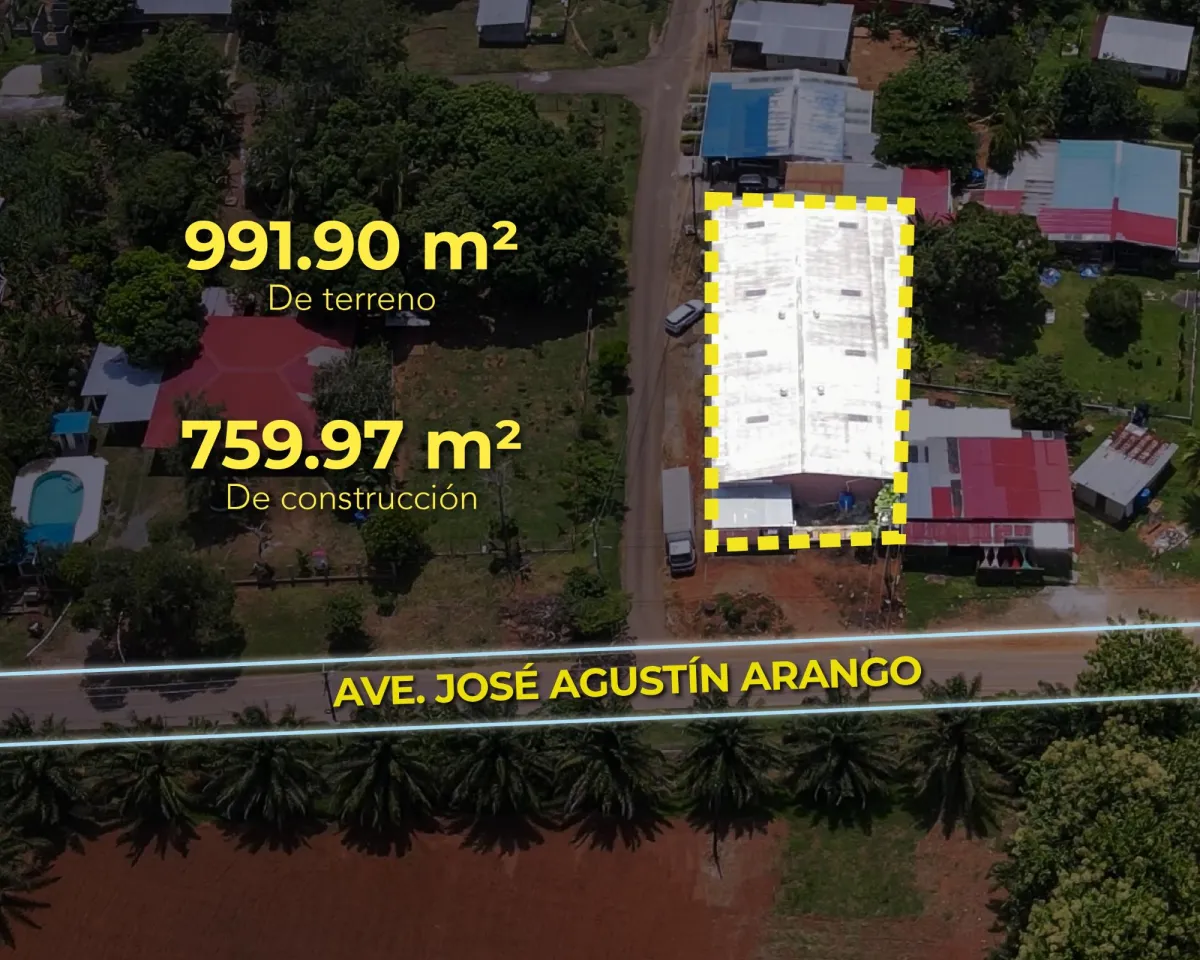 Venta de galera sobre la Ave. José Agustín Arango