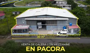 Warehouse with mezzanine for sale in Pacora