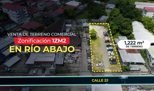 Venta de Terreno Comercial 1ZM2 en Río Abajo