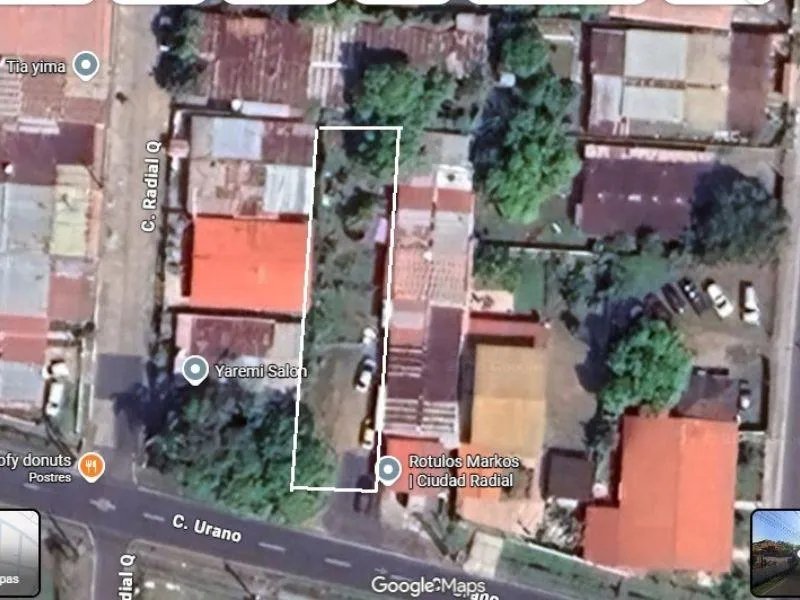 Terreno C. Radial a Pasos de METRO PARK 497 MTS2