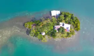 Una joya en una isla privada