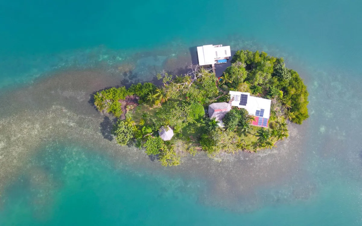 Una joya en una isla privada